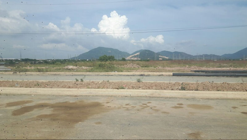 Thi công cảnh quan đường cảng Cái Mép